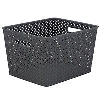 Simplify Large Wicker Storage Bin