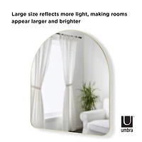 Umbra 36" Brass Hubba Arched Mirror
