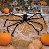 4ft. Halloween Spider with 26 Purple Battery-Operated Steady On LED Lights