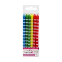 12 Packs: 12 ct. (144 total) Candles with Stripes by Celebrate It®