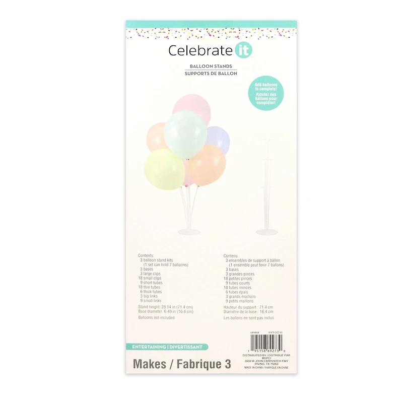 28" Balloon Stands by Celebrate It™, 3ct.