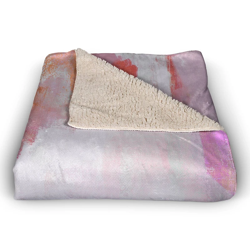 Funky Blush Misc. 50" x 60" Coral Fleece Blanket