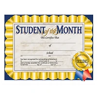 Hayes® Student of the Month Certificate, 3 Packs of 30