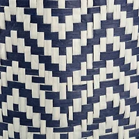 DII® Small Nautical Blue Chevron Rectangular Paper Bin