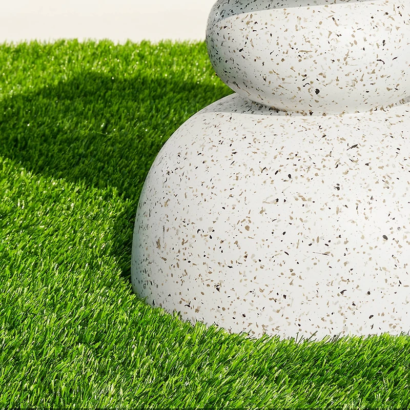 Glitzhome® 17.25" Terrazzo Garden Accent Stool