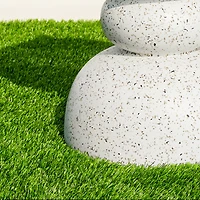 Glitzhome® 17.25" Terrazzo Garden Accent Stool