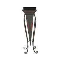 Brown Metal Rustic Planter with Curved Legs Set
