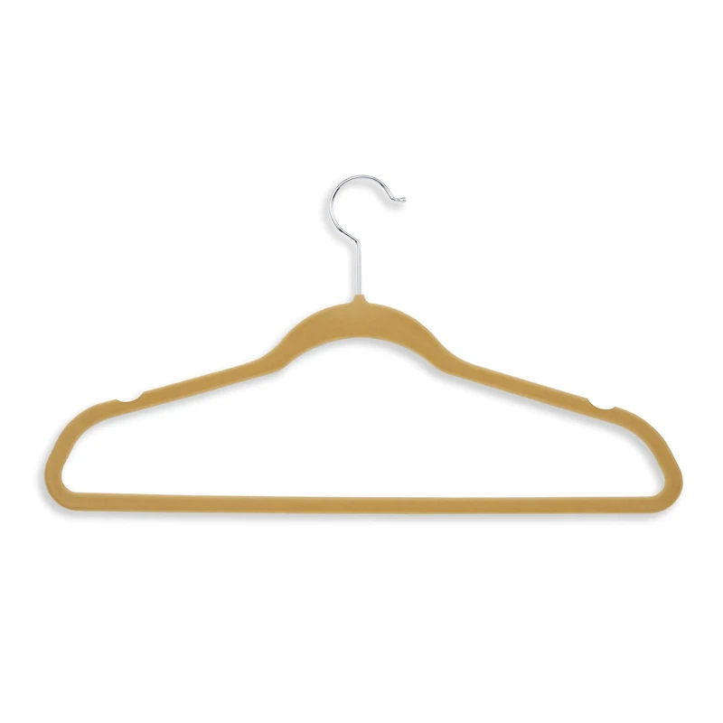 Honey Can Do Tan Flocked Suit Hanger, 50ct.