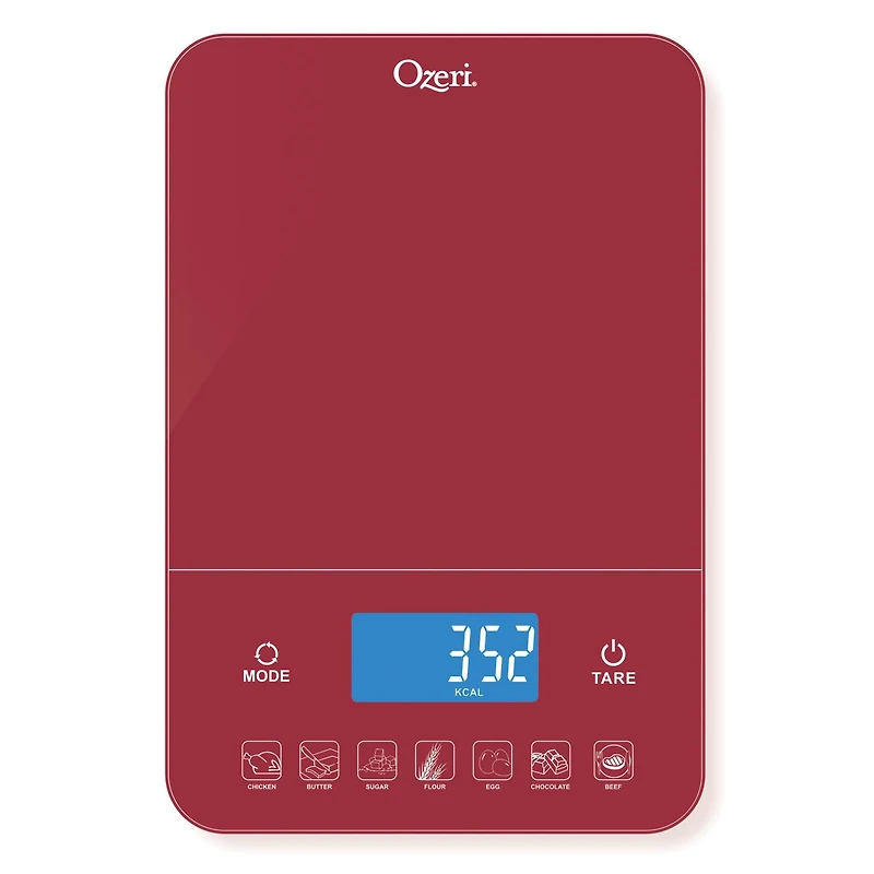Ozeri Touch III Tempered Glass Digital Kitchen Scale