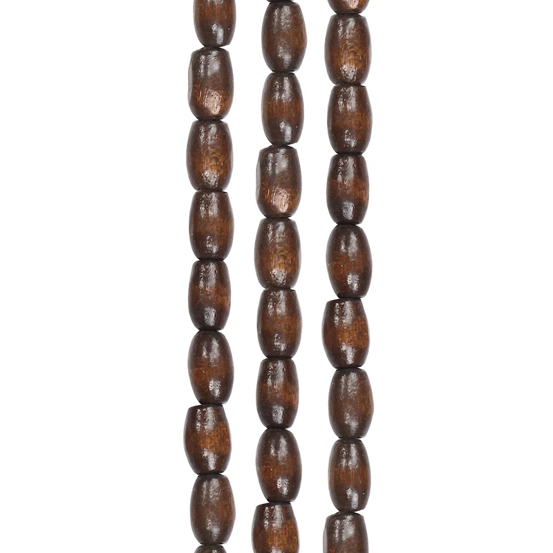 Brown Wood Oval Beads by Bead Landing®