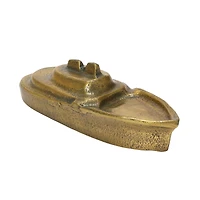 Hello Honey® 9" Antique Gold Finish Cast Aluminum Boat