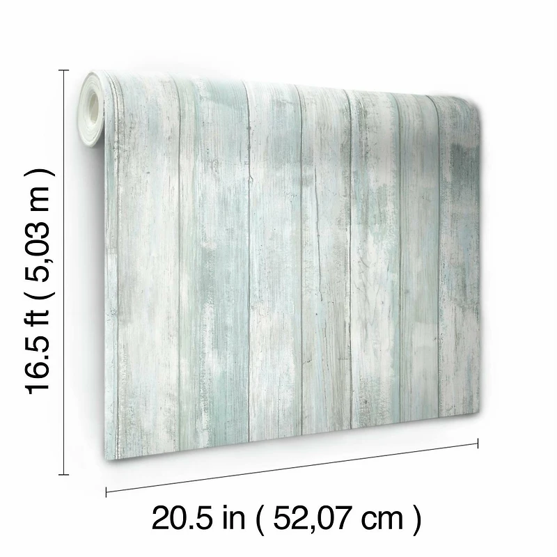 RoomMates Weathered Planks Peel & Stick Wallpaper