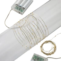 8 Packs: 2 ct. (16 total) Warm White LED String Lights with Silver Wire by Ashland®