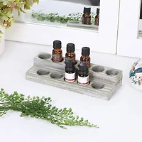 NEX™ Whitewash Essential Oils Storage Rack for 5, 10, 15, and 20mL Bottles, 2ct.
