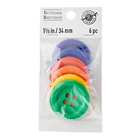 1.375" Primary Buttons, 6ct. by Loops & Threads™