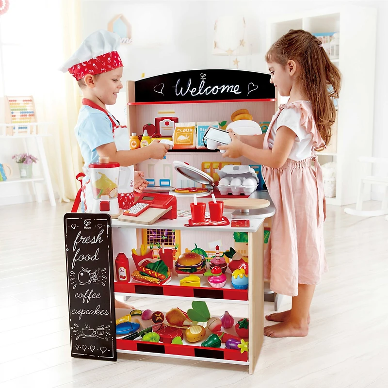 Hape Pop-Up Shop Kids Wooden Playcenter