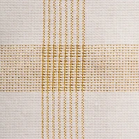 DII® 120" Gold Lurex Plaid Tablecloth