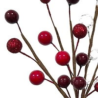 8" Red, Crystal & Burgundy Berry Pick by Ashland®