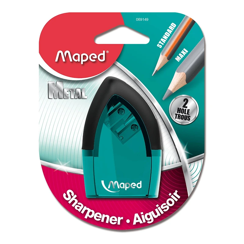 Helix® Maped Tonic Metal 2-Hole Pencil Sharpener Canister