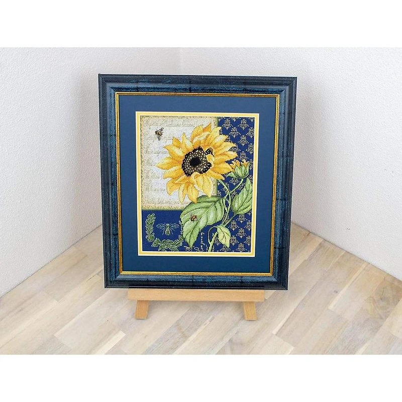 LetiStitch Sunflower Melody Counted Cross Stitch Kit
