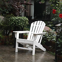 White All Weather Recycled Plastic Outdoor Adirondack Chair