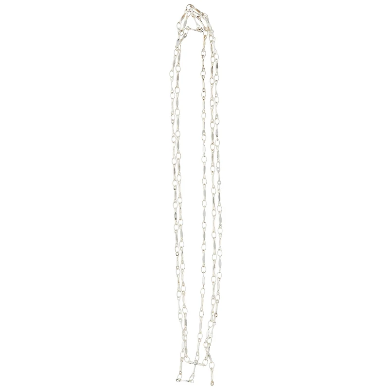 12 Pack: 36" Silver Bar Link Chain by Bead Landing™ 