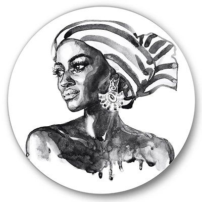 Designart - Portrait of African American Woman XII