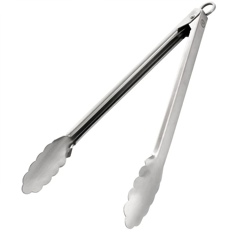 Martha Stewart Extra Long Stainless Steel Easy-Lock Kitchen Tongs
