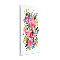 Stupell Industries Floral Best Mom Ever Wall Plaque Art