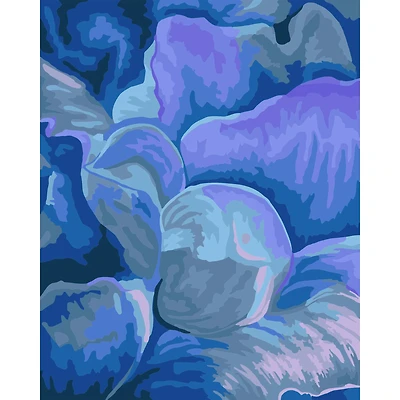 8" x 10" Abstract Flower Paint-by-Number Kit with Wood Display Hanger by Artist's Loft®