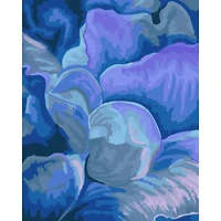 8" x 10" Abstract Flower Paint-by-Number Kit with Wood Display Hanger by Artist's Loft®