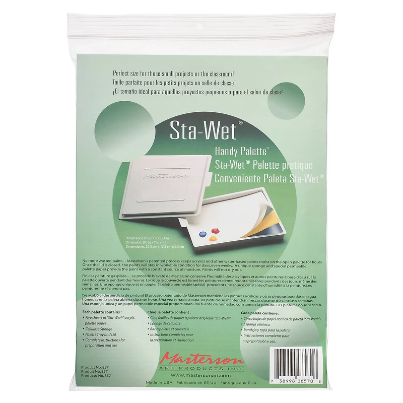 Sta-Wet® Handy Palette