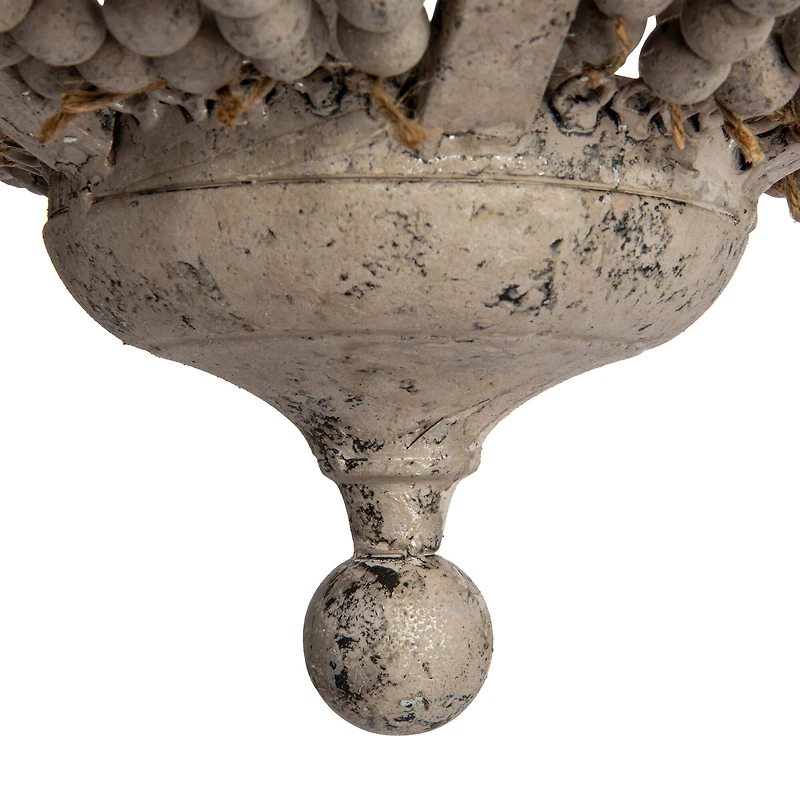 Hello Honey® Metal Chandelier with Wood Beads