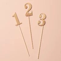 6 Pack: 1-12 Gold Table Numbers by Celebrate It™