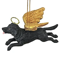 Design Toscano Honor the Pooch Black Lab Holiday Dog Angel Ornament