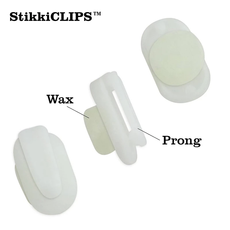 StikkiCLIPS™ White, 6 Packs of 120