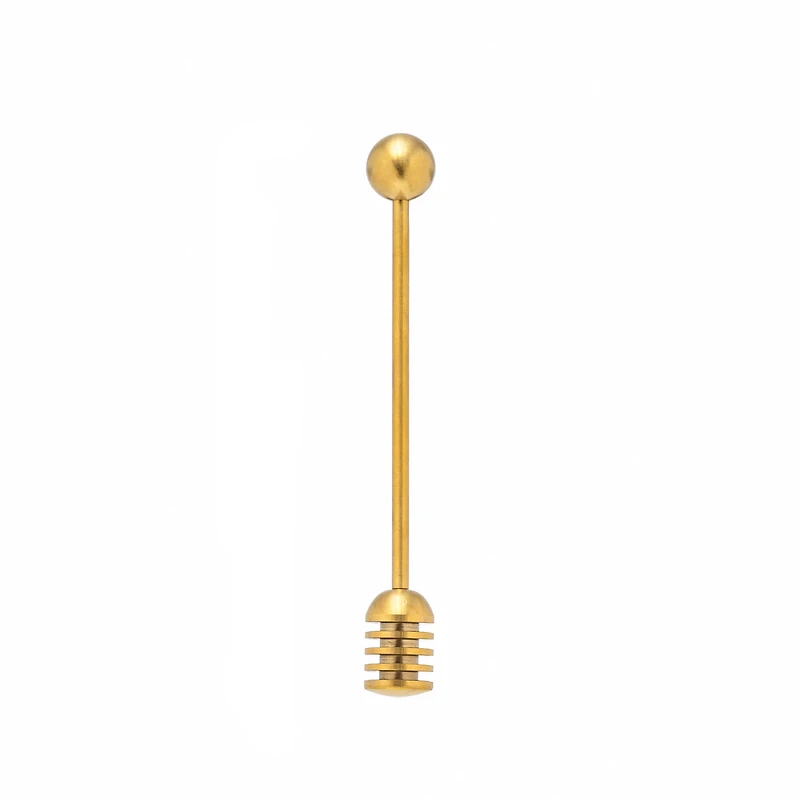 Hello Honey® 6.5" Gold Finish Stainless Steel Honey Dipper