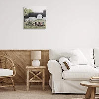 Stupell Industries Floral Tractor and Flower Field Barn Canvas Wall Art