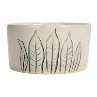 Hello Honey® 4" Cream Stoneware Botanicals Bowl Set