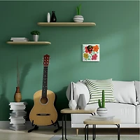 Stupell Industries Andy In Glasses Expressive Artist Abstract Flowers, 12" x 12"