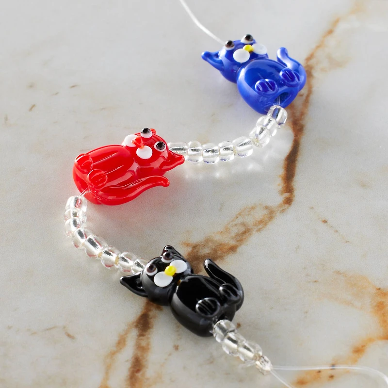 Cat Lampwork Glass Bead Mix by Bead Landing™