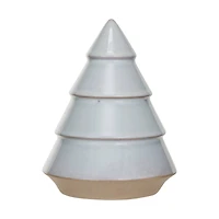 Hello Honey® 7.25" Large White Decorative Unglazed Stoneware Tree