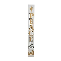 Glitzhome® 60'' PEACE Nativity Wooden Porch Sign