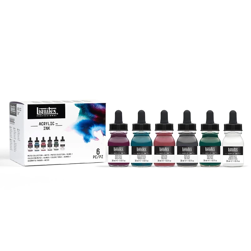 Liquitex® Professional Acrylic Ink™ Muted Collection + White