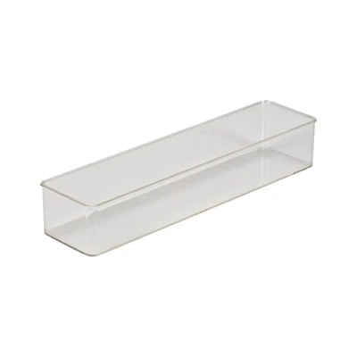 Simplify Long Narrow Clear Drawer Organizer