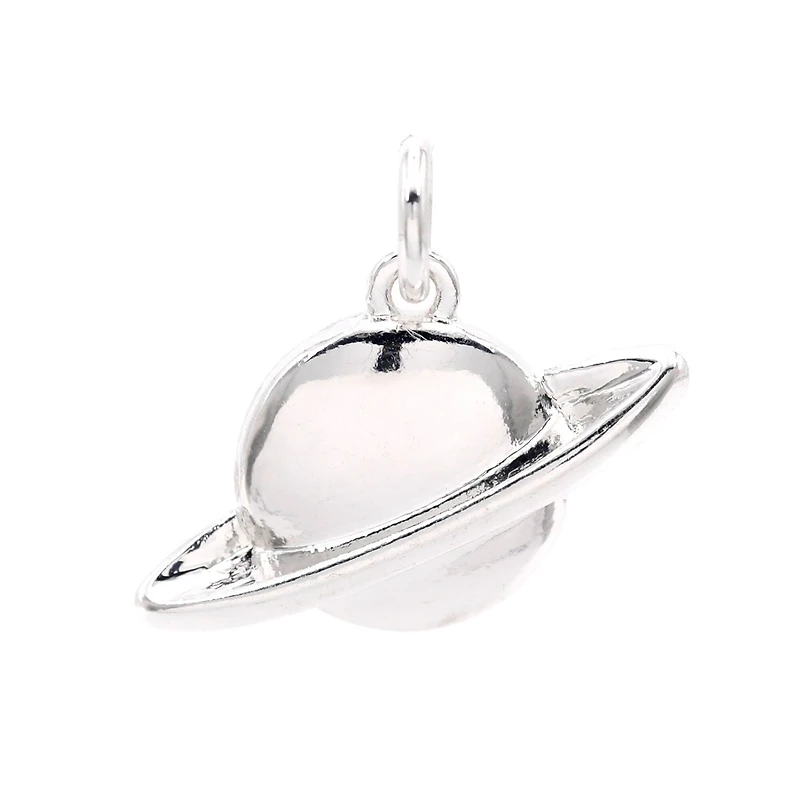 Silver Plated Planet Charm by Bead Landing™