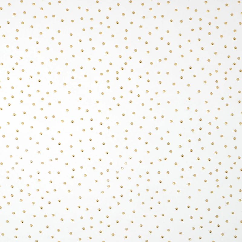 30" x 24ft. White with Gold Dots Foil Gift Wrap by Celebrate It™