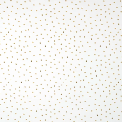 30" x 24ft. White with Gold Dots Foil Gift Wrap by Celebrate It™