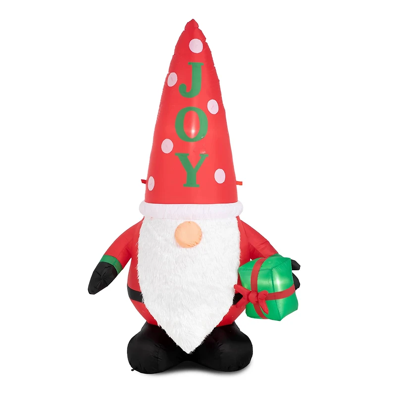 Glitzhome® 6ft. Lighted Inflatable Gnome Décor