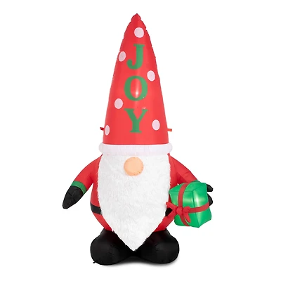 Glitzhome® 6ft. Lighted Inflatable Gnome Décor